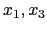 $ x_1,x_3$