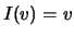 $ I(v)=v$