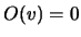 $ O(v)=0$