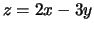 $ z=2x-3y$