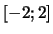 $ [-2;2]$