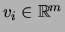 $ v_i\in {\mathbb{R}}^m$